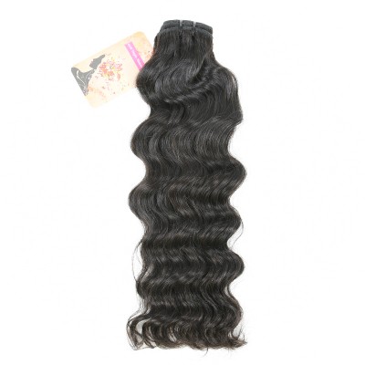 Wholesale Soft Hair Weft Natural  Extension 100 Human Hair Weave Unprocessed Raw Virgin Remy Indian wave Hair