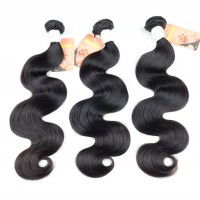 2019  viplovely virgin human hair body  wave soft unprocessed human hair  natural Black Color