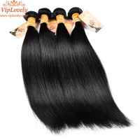 2019 viplovely virgin human hair straight hair Natural Black Color 100% Human Hair