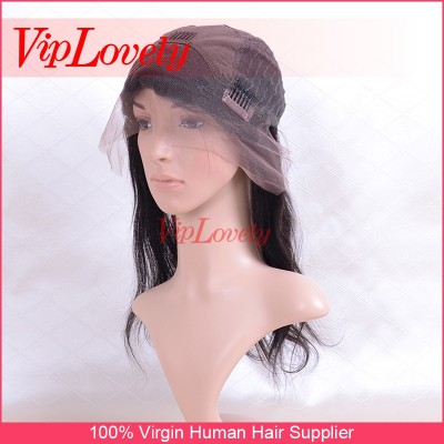 Glueless Popular Loose wavy Hair remy virgin brazilian hair weave full lace human hair wigs with good price good quality