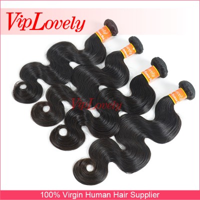 wholesale 100% virgin brazilian hair body wave Viplovely human hair weave