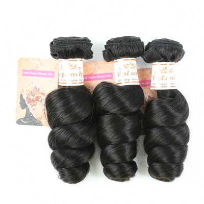 fanshionable cheap loose wave hair virgin human hair piece price